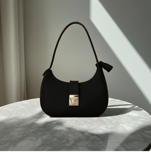 Grey Ladies Handbag for Women – Luxury Bag with Long Handle