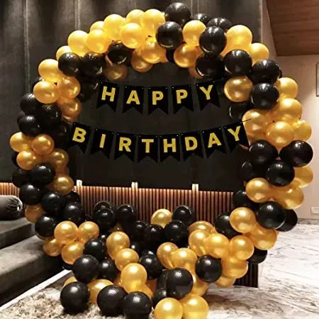 Happy Birthday Theme Sets with Balloons & Banner for Party Celebration