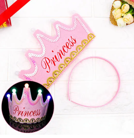 Princess Crown  with Colourful LED Lights! 👑✨
