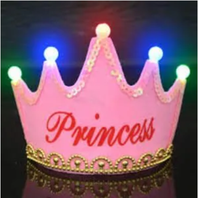 Amazing Princess Crown with Colourful LED Lights